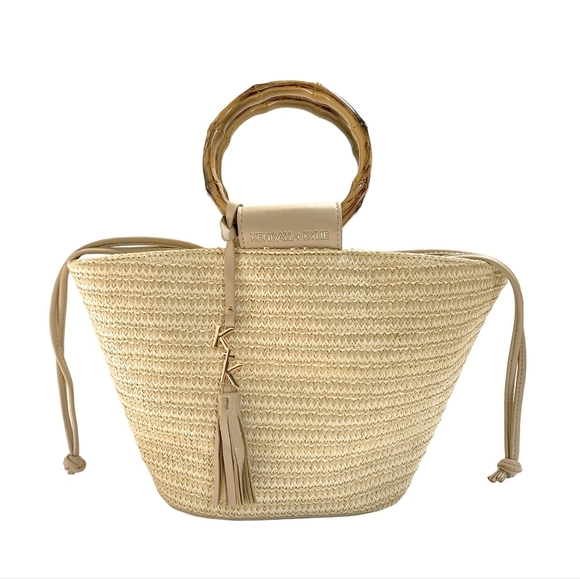 Kendall & Kylie Handbags - Kendall & Kylie Straw Tote
